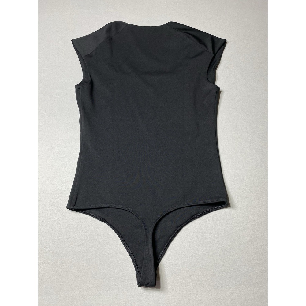 Express Body Contour High Compression Bodysuit Womens M Black Scoop Neck - Picture 6 of 9